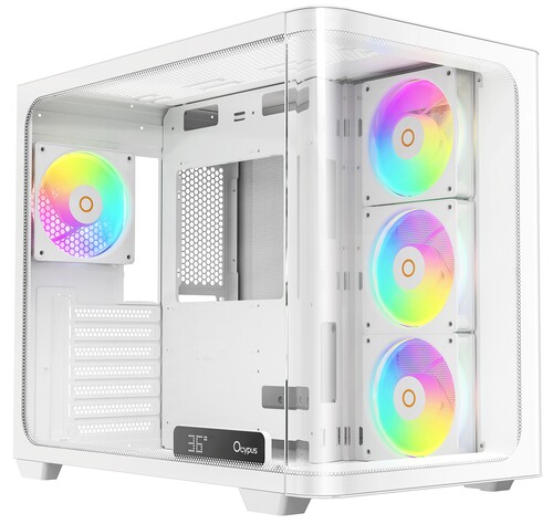 Купить Корпус Ocypus Iota C70 Curve ARGB [Iota-C70-WHD400CD-GL] белый в интернет-магазине DNS. Характеристики, цена Ocypus Iota C70 Curve ARGB | 5637723.