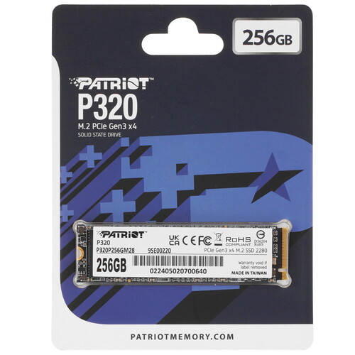 Купить 256 ГБ M.2 NVMe накопитель Patriot P320 [P320P256GM28] в интернет-магазине DNS. Характеристики, цена Patriot P320 | 5498190.