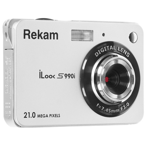 Купить Компактный фотоаппарат Rekam iLook S990i серебристый в интернет-магазине DNS. Характеристики, цена Rekam iLook S990i | 1690131.