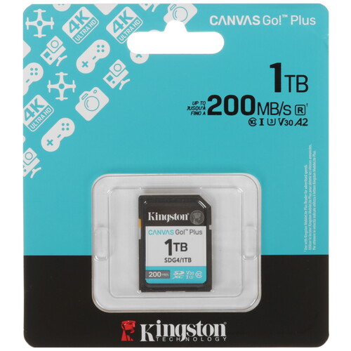 Купить Карта памяти Kingston SDXC 1000 ГБ [SDG4/1TB] в интернет-магазине DNS. Характеристики, цена  | 5634452.