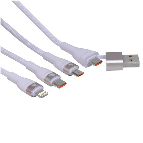 Купить Кабель Baseus Lightning 8-pin, micro USB-B, USB Type-C - USB Type-A, USB Type-C фиолетовый в интернет-магазине DNS. Характеристики, цена Baseus Flash II | 9167180.
