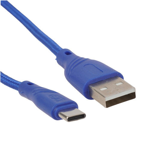 Купить Кабель GAL USB Type-C - USB Type-A синий 2 м в интернет-магазине DNS. Характеристики, цена GAL | 9051471.