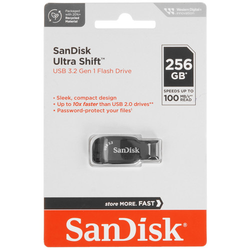 Купить Память USB Flash 256 ГБ SanDisk Ultra Shift [SDCZ410-256G-G46] в интернет-магазине DNS. Характеристики, цена SanDisk Ultra Shift | 9050950.