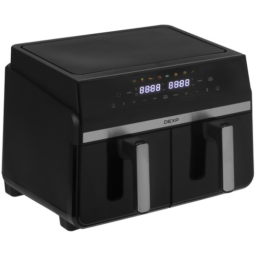 Купить Аэрогриль DEXP DoubleFry DAF-2210 черный в интернет-магазине DNS. Характеристики, цена DEXP DoubleFry DAF-2210 | 9262887.