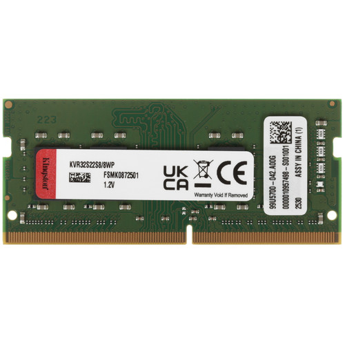 Купить Оперативная память SODIMM Kingston ValueRAM [KVR32S22S8/8WP] 8 ГБ в интернет-магазине DNS. Характеристики, цена Kingston ValueRAM | 5636824.