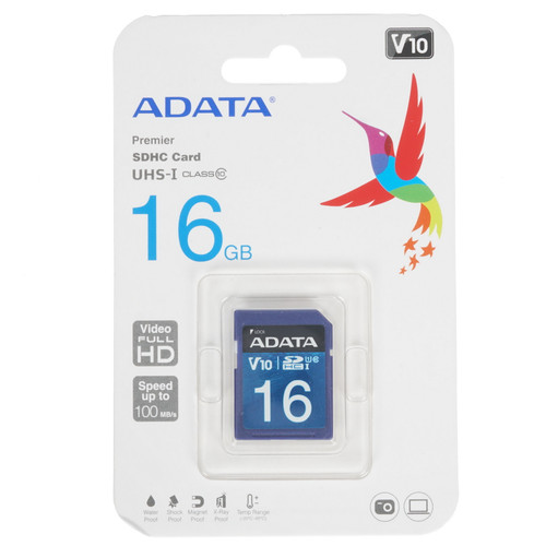 Купить Карта памяти ADATA Premier SDHC 16 ГБ [ASDH16GUICL10-R] в интернет-магазине DNS. Характеристики, цена  | 1325264.