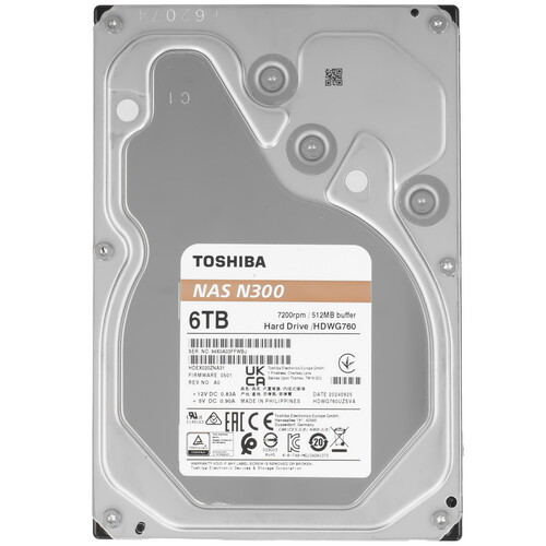 Купить 6 ТБ Жесткий диск Toshiba N300 [HDWG760EZSTA] в интернет-магазине DNS. Характеристики, цена Toshiba N300 | 5616872.