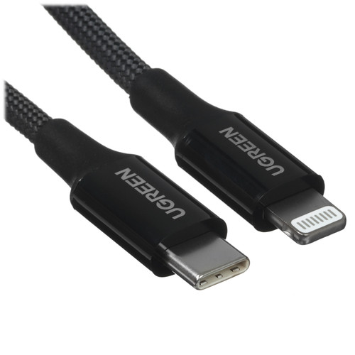 Купить Кабель Ugreen Lightning 8-pin - USB Type-C черный в интернет-магазине DNS. Характеристики, цена Ugreen US532 | 9983752.