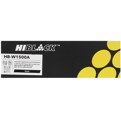 Купить Картридж лазерный Hi-Black HB-W1500A черный, с чипом в интернет-магазине DNS. Характеристики, цена Hi-Black HB-W1500A | 9263637.