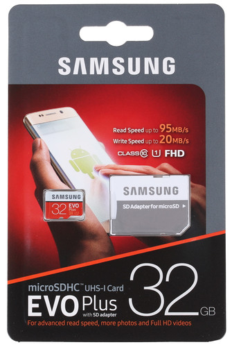 Купить Карта памяти Samsung EVO Plus [microSDHC, U1, 32 Gb, 95 Mb/s, адаптер] в интернет-магазине DNS. Характеристики, цена  | 1110072.