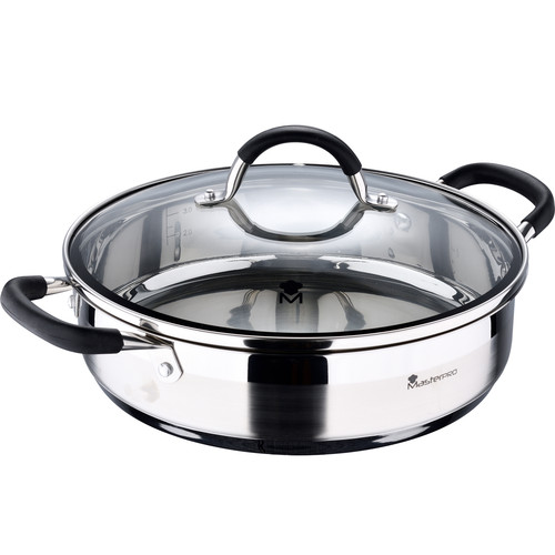 Купить Кастрюля Masterpro Foodies MP 3.8 л 28 см серый в интернет-магазине DNS. Характеристики, цена Masterpro Foodies MP | 9254954.