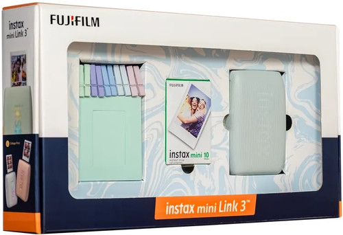 Купить Компактный фотопринтер Fujifilm Instax MINI LINK 3 зеленый в интернет-магазине DNS. Характеристики, цена Fujifilm Instax MINI LINK 3 | 9304810.