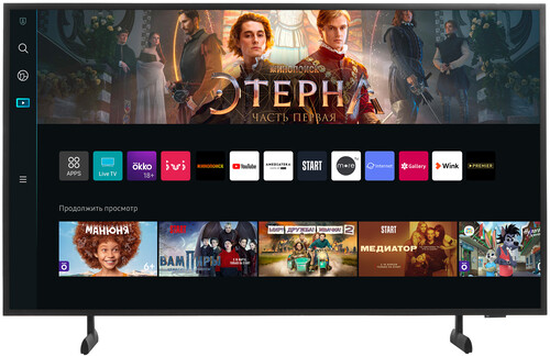 Купить 43" (108 см) Телевизор Samsung The Frame QE43LS03DAUXRU черный в интернет-магазине DNS. Характеристики, цена Samsung The Frame QE43LS03DAUXRU | 5452928.