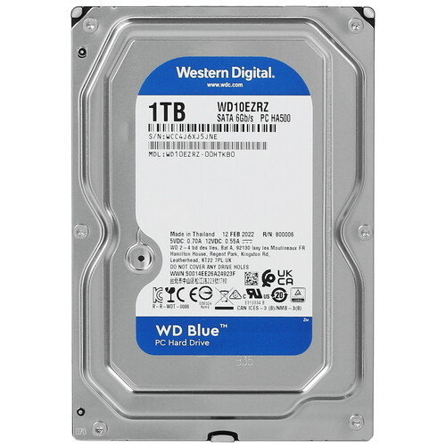Купить 1 ТБ Жесткий диск WD Blue [WD10EZRZ] в интернет-магазине DNS. Характеристики, цена WD Blue | 5054195.