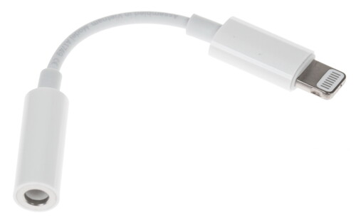 Купить Кабель   Apple Lightning - jack 3.5 мм белый в интернет-магазине DNS. Характеристики, цена  | 1079003.