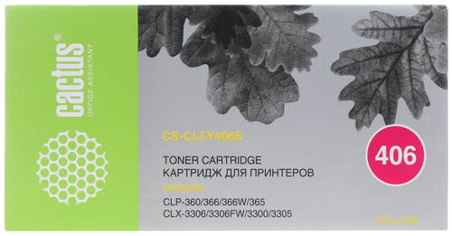 Купить Картридж лазерный Cactus CLT-Y406S желтый, с чипом в интернет-магазине DNS. Характеристики, цена Cactus CLT-Y406S | 6679132.