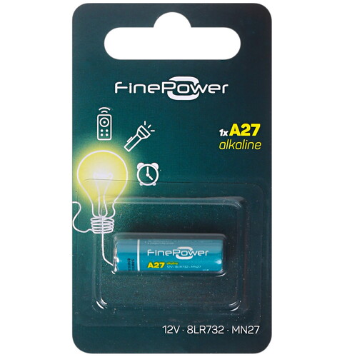 Купить Батарейка FinePower A27 (LR27/MN27/8LR732) в интернет-магазине DNS. Характеристики, цена FinePower | 4744315.