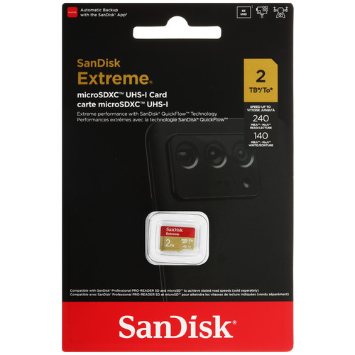 Купить Карта памяти SanDisk Extreme microSDXC 2000 ГБ [SDSQXAV-2T00-GN6MN] в интернет-магазине DNS. Характеристики, цена  | 5641653.