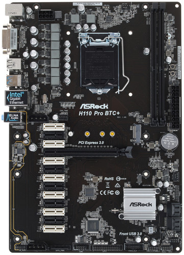 Купить Материнская плата ASRock H110 Pro BTC+ в интернет-магазине DNS. Характеристики, цена ASRock H110 Pro BTC+ | 1134116.
