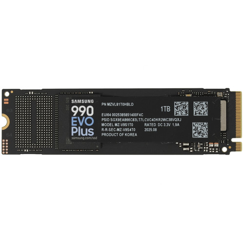 Купить 1000 ГБ M.2 NVMe накопитель Samsung 990 EVO Plus [MZ-V9S1T0B/AM] в интернет-магазине DNS. Характеристики, цена Samsung 990 EVO Plus | 5933404.