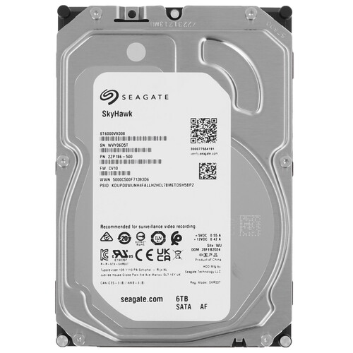 Купить 6 ТБ Жесткий диск Seagate SkyHawk [ST6000VX008] в интернет-магазине DNS. Характеристики, цена Seagate SkyHawk | 5436304.