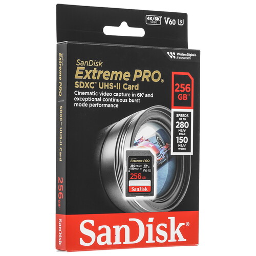 Купить Карта памяти SanDisk Extreme Pro SDXC 256 ГБ [SDSDXEP-256G-GN4IN] в интернет-магазине DNS. Характеристики, цена  | 5470864.