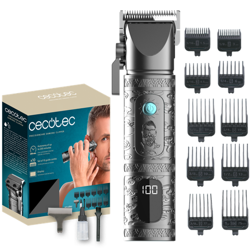 Купить Машинка для стрижки Cecotec PrecisionCare Samurai Clipper черный/серебристый в интернет-магазине DNS. Характеристики, цена Cecotec PrecisionCare Samurai Clipper | 9343883.