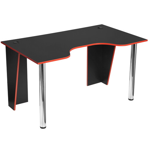 Купить Стол компьютерный Сокол КСТ-18 красный/серебристый, черный в ...