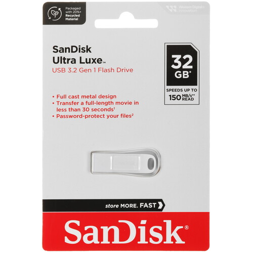 Купить Память USB Flash 32 ГБ SanDisk Ultra Luxe [SDCZ74-032G-G46] в интернет-магазине DNS. Характеристики, цена SanDisk Ultra Luxe | 9050946.