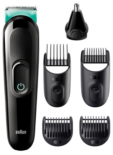 Купить Триммер Braun MGK3321 черный/голубой в интернет-магазине DNS. Характеристики, цена Braun MGK3321 | 9954074.