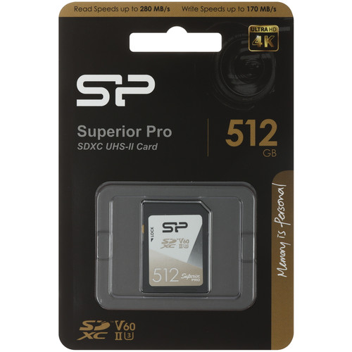 Купить Карта памяти Silicon Power Superior Pro SDXC 512 ГБ [SP512GBSDXJV6V10] в интернет-магазине DNS. Характеристики, цена  | 5638821.