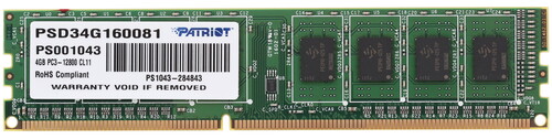 Купить Оперативная память Patriot Signature [PSD34G160081] 4 ГБ в интернет-магазине DNS. Характеристики, цена Patriot Signature | 1046444.