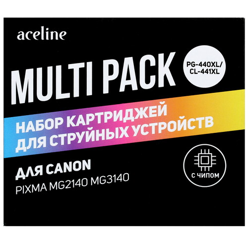 Купить Набор картриджей Aceline NC-PG440XL/CL441XL многоцветный, черный в интернет-магазине DNS. Характеристики, цена Aceline NC-PG440XL/CL441XL | 5028648.