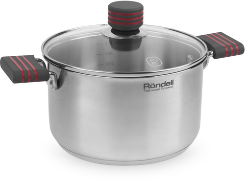 Купить Кастрюля Rondell Stripes RDS-1280 3.4 л 20 см серебристый в интернет-магазине DNS. Характеристики, цена Rondell Stripes RDS-1280 | 9309605.