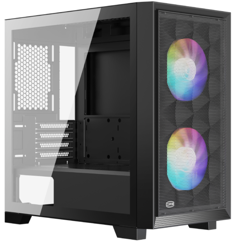 Купить Корпус PCCooler C3D310 BK ARGB [C3D310-BKP2-GL] черный в интернет-магазине DNS. Характеристики, цена PCCooler C3D310 BK ARGB | 5459016.