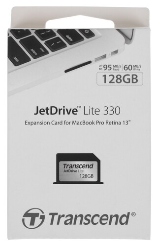 Купить Карта памяти Transcend JetDrive Lite 330 MacBook Air Expansion Card 128 ГБ [TS128GJDL330] в интернет-магазине DNS. Характеристики, цена  | 1076884.