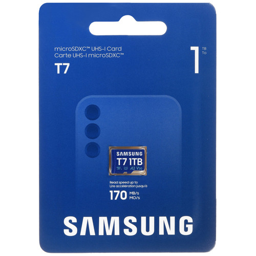 Купить Карта памяти Samsung T7 microSDXC 1024 ГБ [MB-MB1T0T/WW] в интернет-магазине DNS. Характеристики, цена  | 5923515.