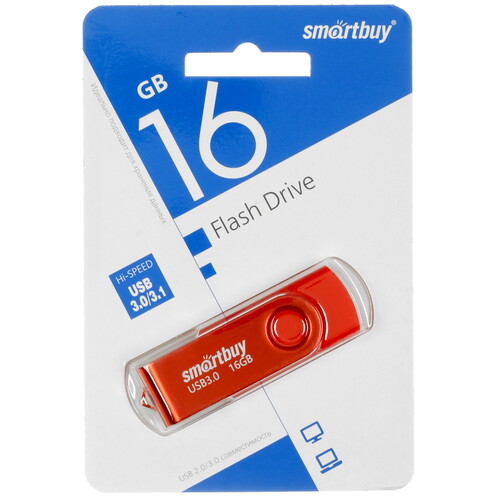 Купить Память USB Flash 16 ГБ Smartbuy Twist [SB016GB3TWR] в интернет-магазине DNS. Характеристики, цена Smartbuy Twist | 9954198.