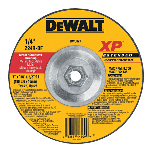 Купить Диск обдирочный DeWalt DW8827 в интернет-магазине DNS. Характеристики, цена DeWalt DW8827 | 5940044.