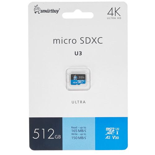 Купить Карта памяти Smartbuy Ultra microSDXC 512 ГБ [SB512GBSDU3UL01] в интернет-магазине DNS. Характеристики, цена  | 5480224.
