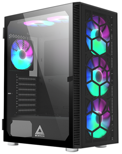 Купить Корпус MONTECH X3 GLASS [X3 GLASS (B)] черный в интернет-магазине DNS. Характеристики, цена MONTECH X3 GLASS | 4887502.