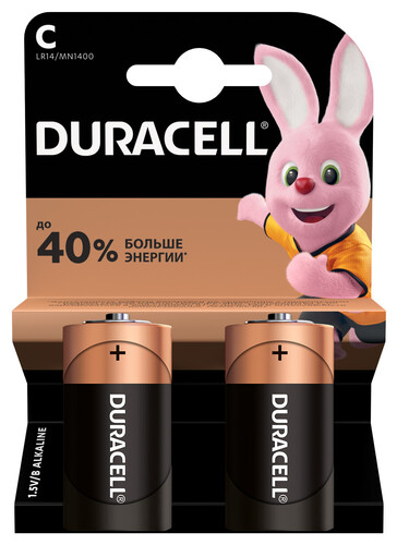 Купить Батарейка Duracell Basic C (LR14/ER26500/R14) в интернет-магазине DNS. Характеристики, цена Duracell Basic | 9316964.