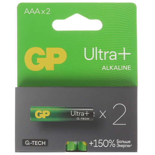 Купить Батарейка GP Ultra+G-TECH AAA (LR03/FR03) в интернет-магазине DNS. Характеристики, цена GP Ultra+G-TECH | 5443577.
