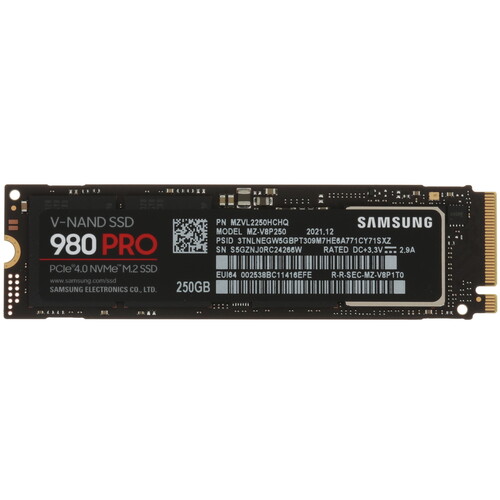 Купить 250 ГБ M.2 NVMe накопитель Samsung 980 PRO [MZ-V8P250BW] в интернет-магазине DNS. Характеристики, цена Samsung 980 PRO | 5063417.