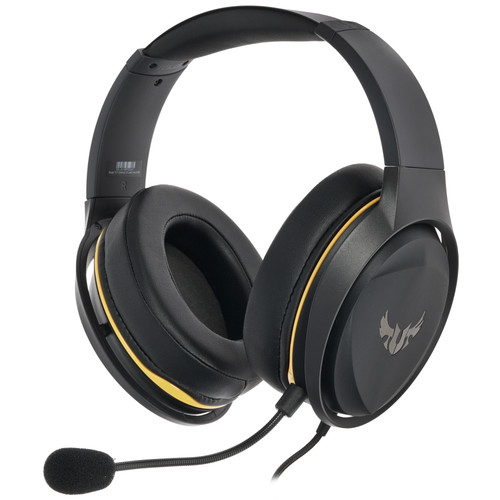 Купить Наушники проводные Asus TUF Gaming H5 Lite [охватывающие, закрытые, 20-20000 Гц, микр., рег. громкости, каб.1.2м, разъем 3.5 мм, черный] в интернет-магазине DNS. Характеристики, цена  | 1608693.
