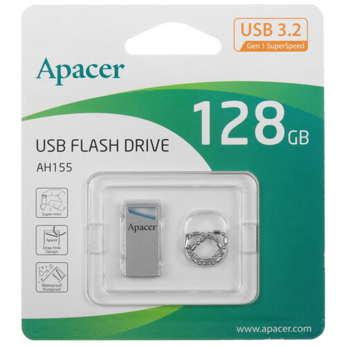 Купить Память USB Flash 128 ГБ Apacer AH155 [AP128GAH155U-1] в интернет-магазине DNS. Характеристики, цена Apacer AH155 | 5456184.