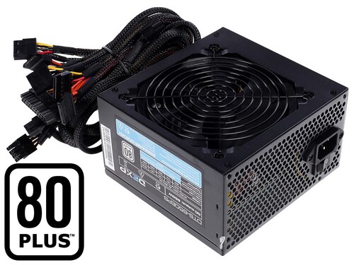 Купить БП ATX DEXP DTS-650EPS, 650W (80+, ATX 2.2, APFC, 120mm fan, 24 ...