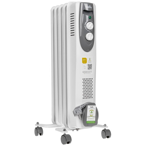 Купить Масляный обогреватель Ballu Classic grey BOH/CL-05GRN 1000 белый в интернет-магазине DNS. Характеристики, цена Ballu Classic grey BOH/CL-05GRN 1000 | 9135777.