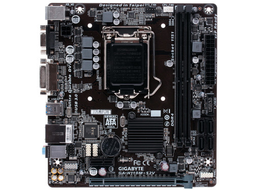 Купить Материнская плата GIGABYTE GA-H110M-S2V в интернет-магазине DNS. Характеристики, цена GIGABYTE GA-H110M-S2V | 1051909.