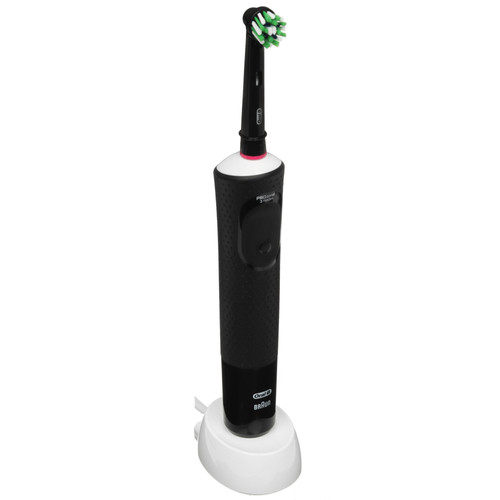 Купить Электрическая зубная щетка Braun Oral-B Vitality Pro D103.413.3 Protect X Clean Cross Action черный в интернет-магазине DNS. Характеристики, цена Braun Oral-B Vitality Pro D103.413.3 Protect X Clean Cross Action | 9039877.